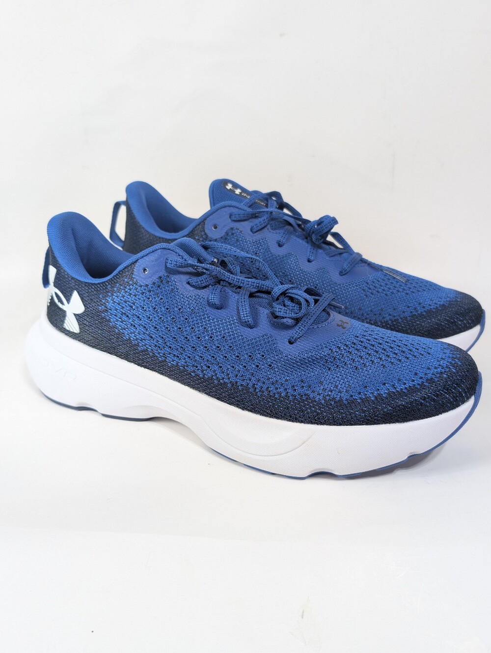 UNDER ARMOUR INFINITE Men's 11.5 Running Shoes Blue/Black NEW Comfort Delux